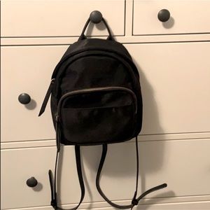 Black mini backpack